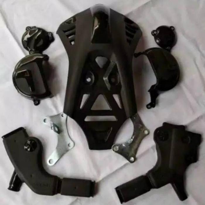 COVER PELINDUNG TUTUP MESIN KLX 150 FULL SET DTRACKER 150 KLX BF S KLX ENGINE GUARD KLX COVER MESIN