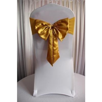 100pcs Chair Sash Bow Gold for Banquet Wedding Party Banquet BIG