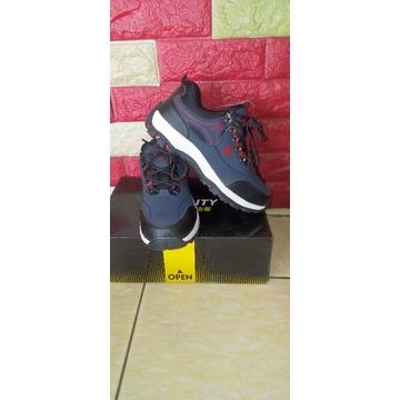 New!!! Sepatu Safety Sporty Guyisa Blue 61 Ujung Besi Import Pria Wanita