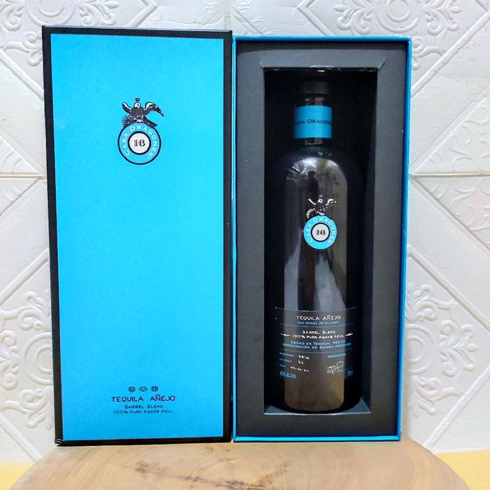 koleksi botol bekas CASA DRAGON 16 tequila anejo + box 750ml