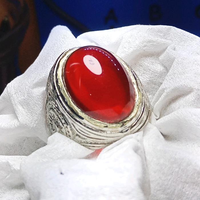 batu cincin merah siam natural