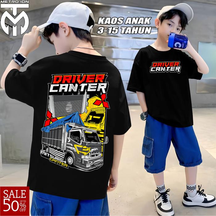 T-shirt Kaos ANAK DRIVER CANTER Distro, Driver Canter Kaos Driver Muda