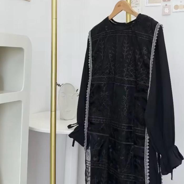 BENKA DRESS RENDA BORDIR OUTER LACE SET