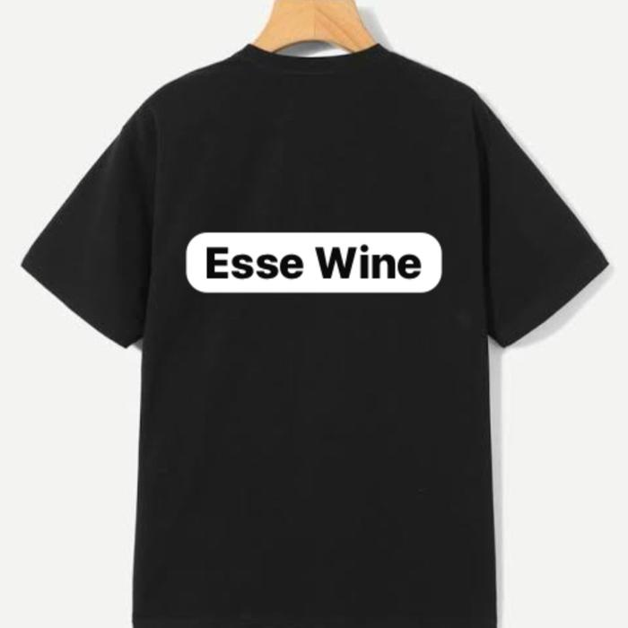 Baju Hitam Polos Motif Esse Wine