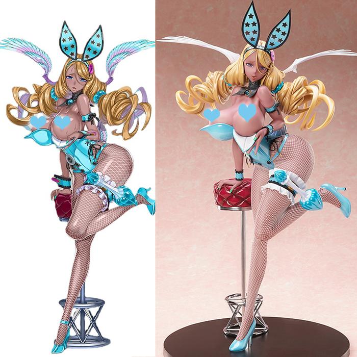 18cm Mahou Shoujo Akutsu Kirara Bunny Anime Girl Figure Native