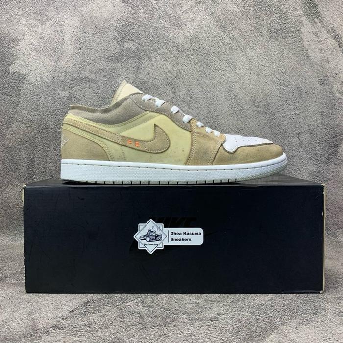 Sepatu Second Nike Air Jordan 1 Low SE Craft Inside Out White Phantom Size 44 Original Guarantee 100