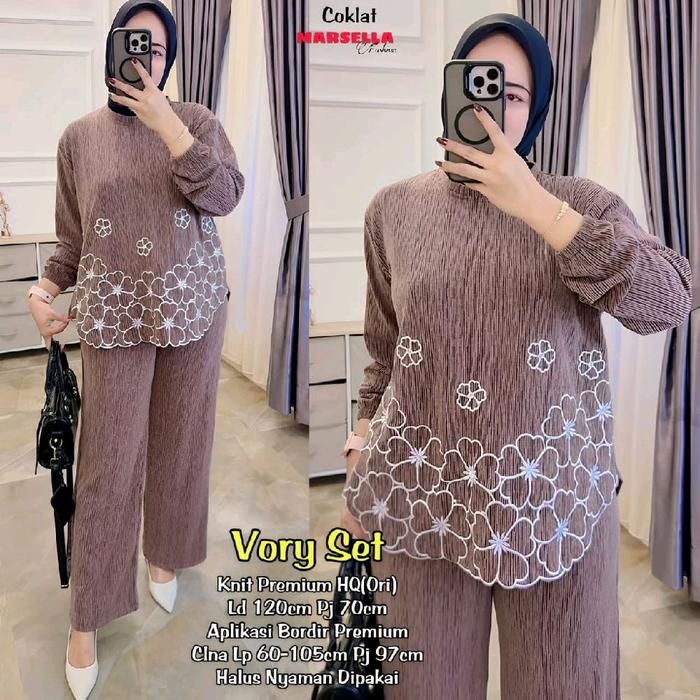 vory set knit premium HQ(ori) LD120cm PJ 70cm celana LP 60-105cm PJ 97cm nyaman dipake Setelan