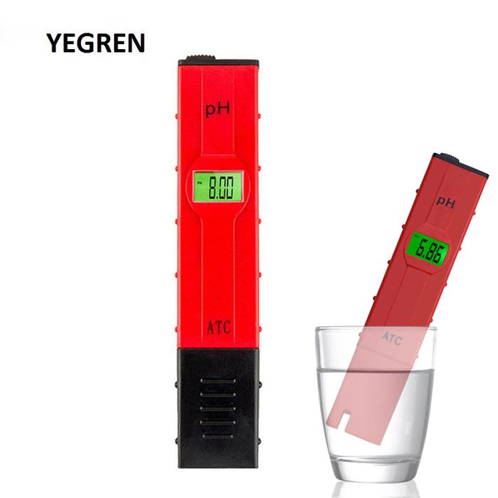 0-14.00 pH Digital PH Meter ATC Water Quality Measuring Pen with