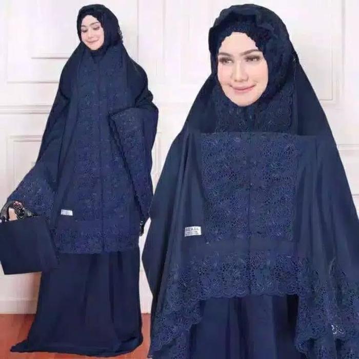 Mukena Fatimah Dewasa Siti Khadijah Syahrini Full Bordir Adem