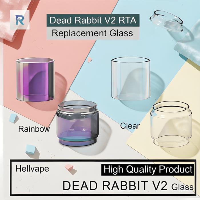Bagus Tabung Kaca Dead Rabbit V2 RTA Glass Tube Dead