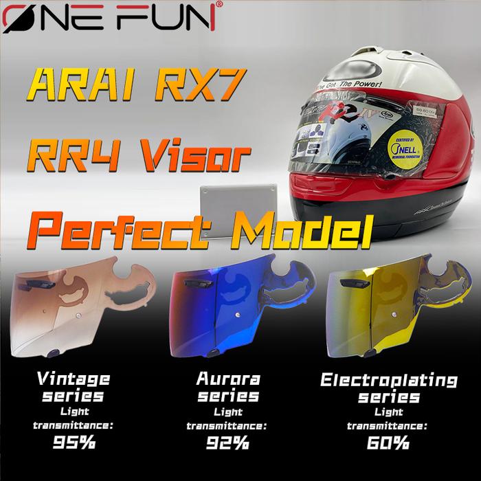 For ARAI RR4 Astro-Tr Quantum Vector Motorcycle Helmet Visor Photochromic Lens Anti-Fog UV-Resistant