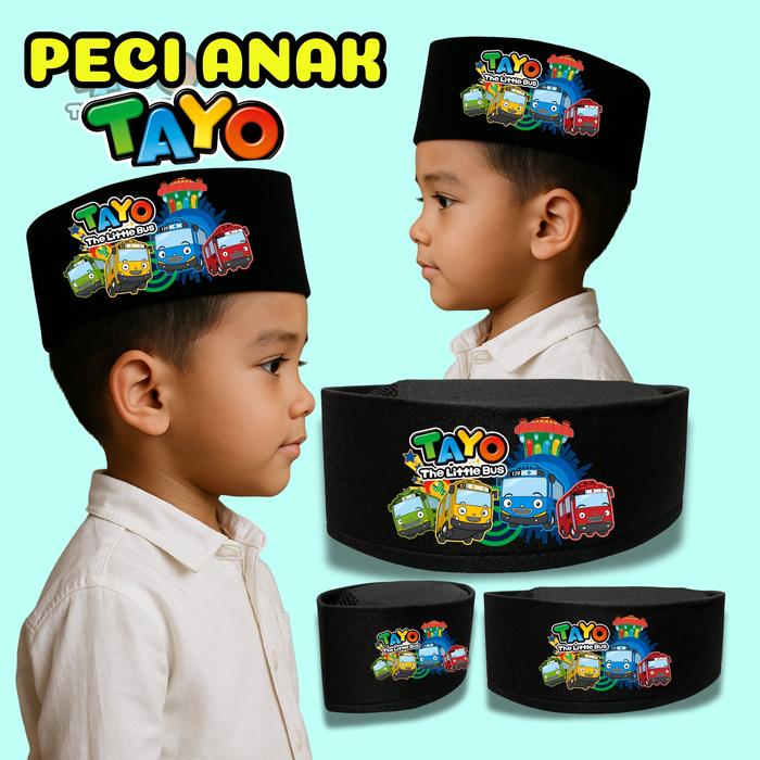 Kopiah Tayo - Peci Tayo - Songkok Tayo hey tayo dia bis kecil ramah