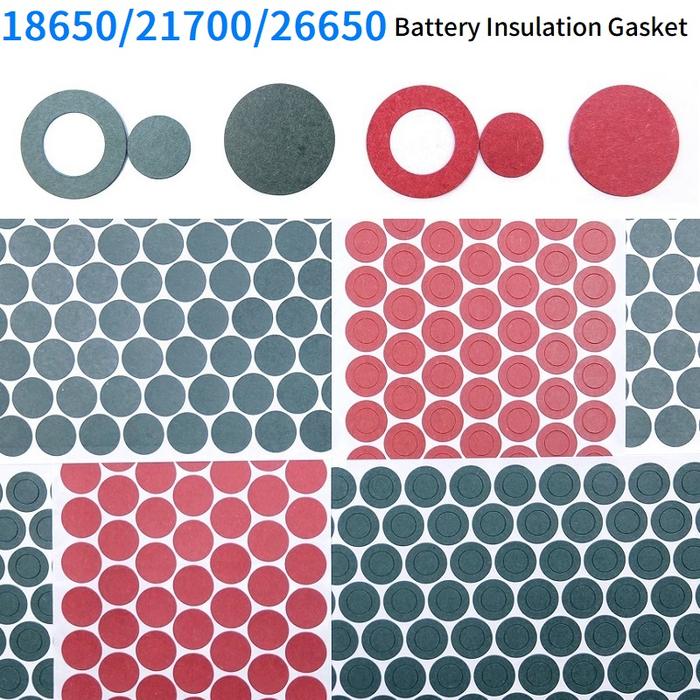 20/500pcs 18650 21700 26650 Li-ion Battery Insulation Gasket Pack