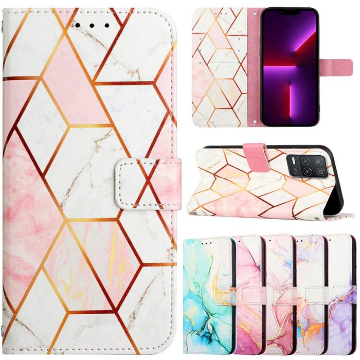 Funda Realme 9i 8i 7i Marble Leather Case for OPPO Realme 9 Pro Plus