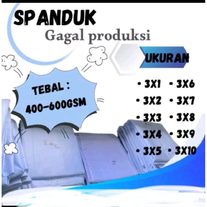 Safitiri Banner / Spanduk Putih Polos Ukuran 3 X 2 - 3 X 10