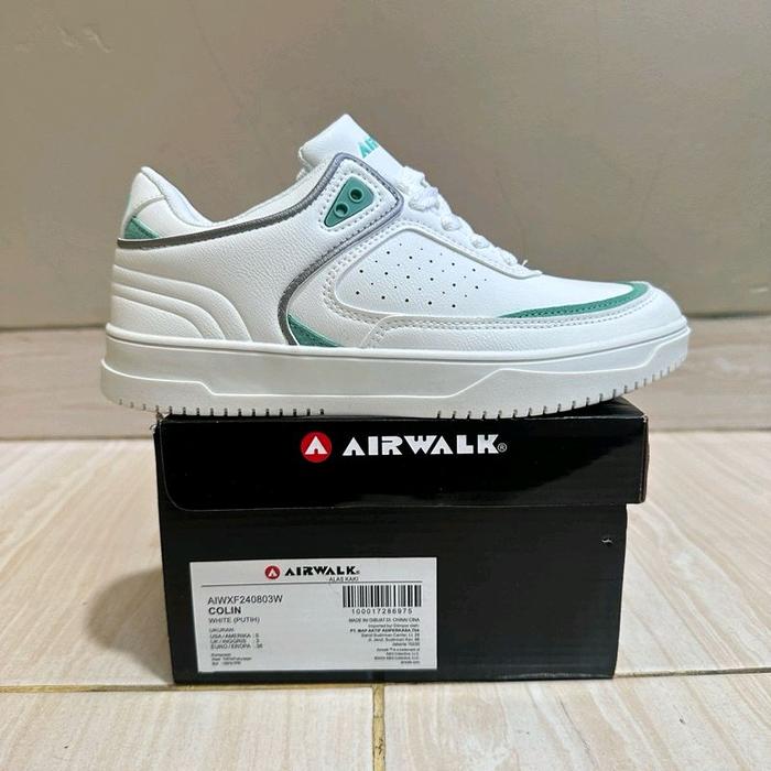 Sepatu Wanita Airwalk Women White Green ORI Promo