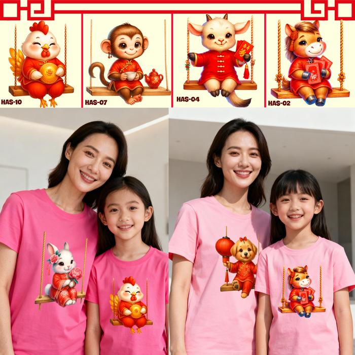 HOONEYBEE - KAOS 12 SHIO KAOS IMLEK CEWEK BAJU IMLEK SHIO CHINESE NEW YEAR TSHIRT