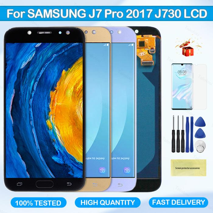 Super Amoled LCD For Samsung Galaxy J7 Pro 2017 J730 J730F LCD Touch