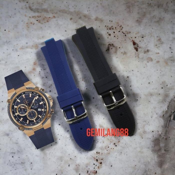 NEW Strap Tali  Jam Tangan GC Y24006G7 tali jam Guess Collection rubber Y24008G