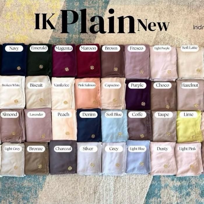 IK PLAIN NEW INDRA KANAYA by JOURNEY SCARVES ORIGINAL hijab VOAL NAMIKA polos JOURNEY ORI