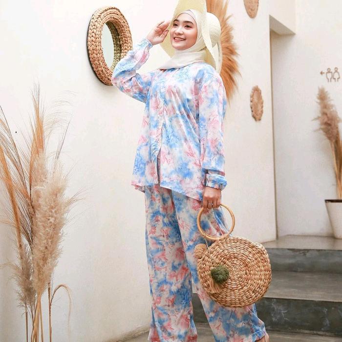 Eyberli Azkia Pajama Setelan Baju Tidur One Set