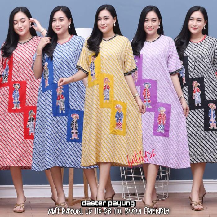 (Jessa) baju tidur daster payung Lyodra busui rayon premium motif Parang klitik 3 Tejo bersaudara Cl
