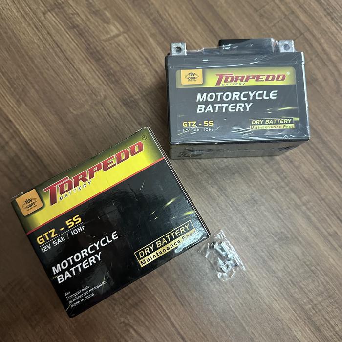 TORPEDO GTZ5S AKI MOTOR VARIO 110 ACCU KERING MF 12 V 5 AH 5AH 12V GTZ5 GTZ 5S 10HR 10 HR
