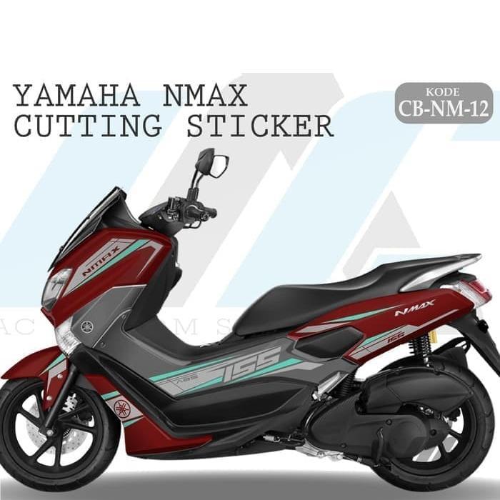 CB NM 12 - CUTTING STICKER NMAX MERAH - CUTTING STIKER STRIPING NMAX [NTS]