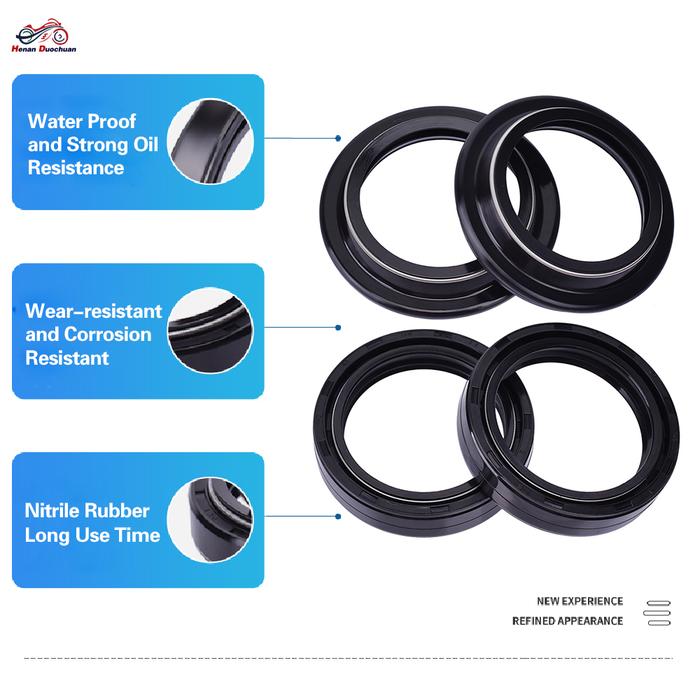 41x54x11 Motorcycle Front Fork Oil Seal 41 54 Dust Cover Lip For