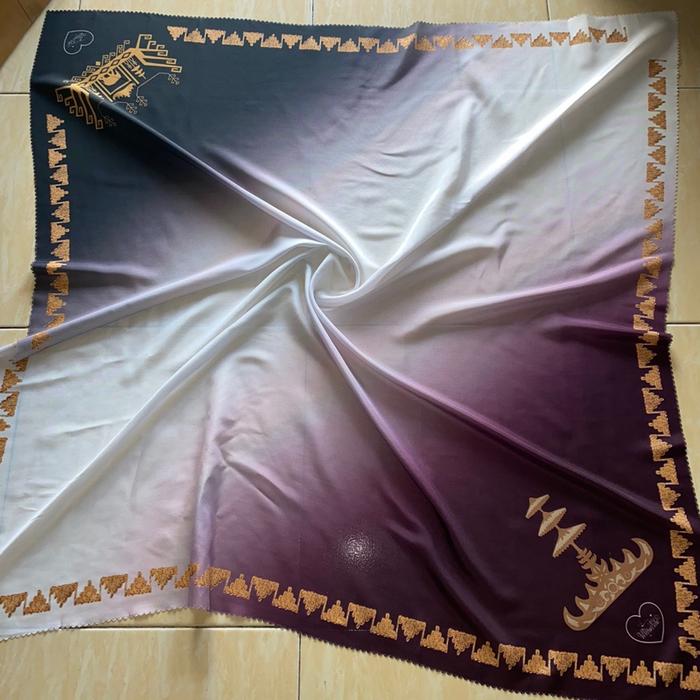 Hijab TAPIS LAMPUNG, gradasi Orlin hijab by sister’s voal