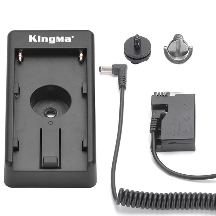 DR-E8 LP-E8 Dummy Battery with NP-F Battery Adapter Plate For Canon