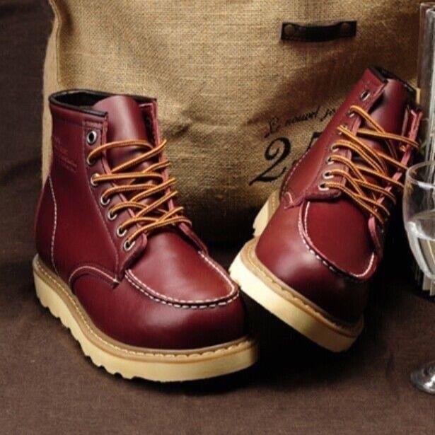 Sepatu Boots Model RedWing Kulit Sapi Asli Casual Sneakers
