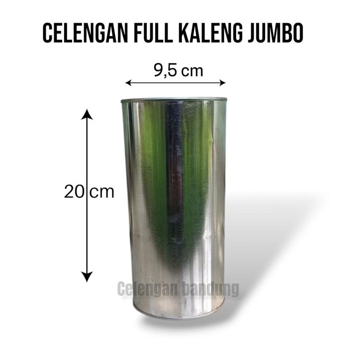 (HARGA 5 PCS) celengan full kaleng jumbo 20 cm buka tutup celengan nabung polos kaleng jumbo murah
