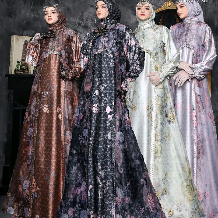 gamis dress relayana set outer ivas