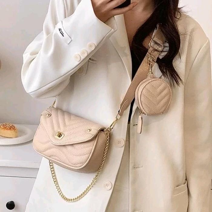 Tas selempang wanita SHEINA - Tas bahu wanita kekinian - Shoulder bag SHEINA Free Pouch