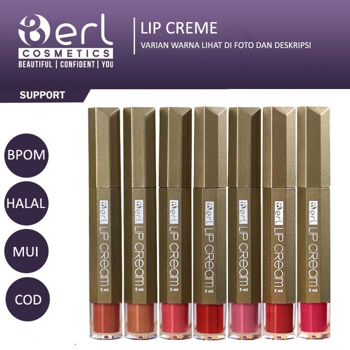 COD Lipstik Matte Berl Cosmetics Waterproof Kissproof Longlasting Ringan dan No Cracky Berlcosmetics