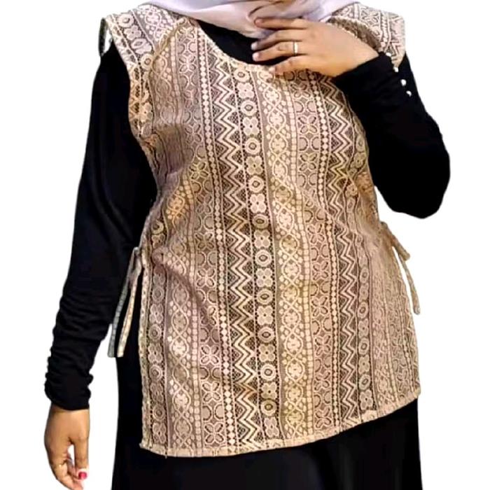vest brokat oversize,jumbo Ld 120/outer brokat malika