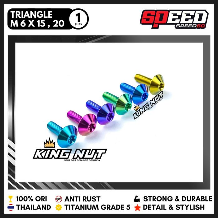 Baut Titanium Probolt M 6 x 15 Drat 10 x 15 M, 6 x 20 Drat 10 x 20 Grade 5 King Nut