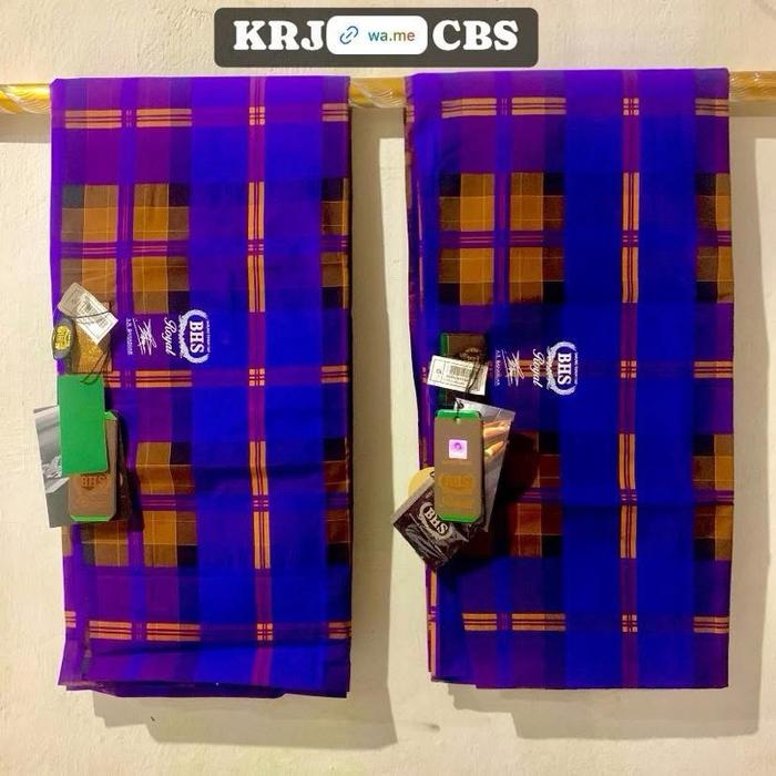 Sarung BHS KRJ Royal motif kotak raja type CSD & CBS grade gold. Muslim Dewasa