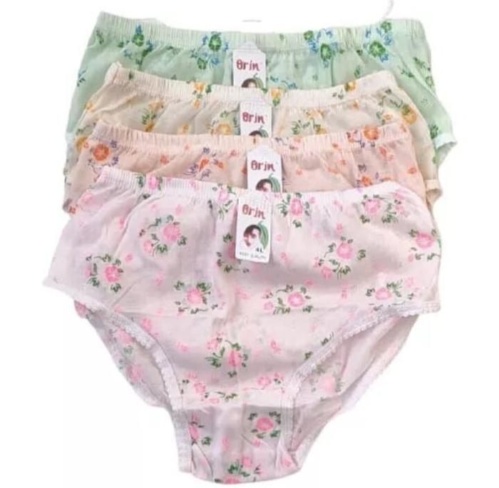 6 PCS Celana Dalam Wanita Korea Katun Pendek Jumbo Dewasa Remaja Boxer Motif celanadalamwanita bahan