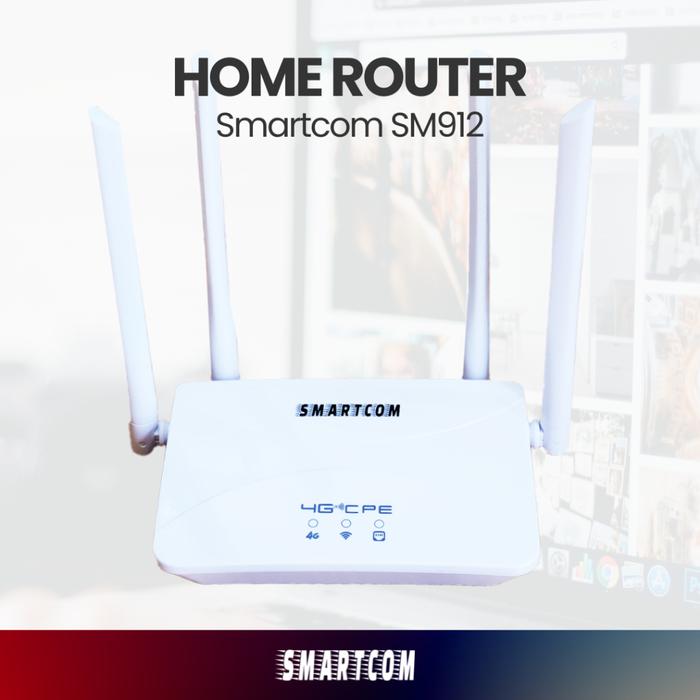 SMARTCOM ~ Wifi Wireless Router 4G LTE SM912 300mbps support SIM CARD Modem Wifi Hotspot