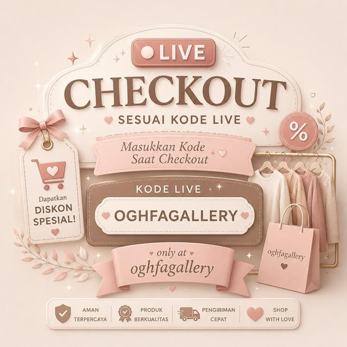 Oghfagallery Outer Brokat Tile Bunga 3D