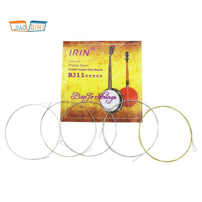 Irin 5Pcs / Set BJ11 Banjo Senar Stainless Steel Lapis Tembaga Alloy