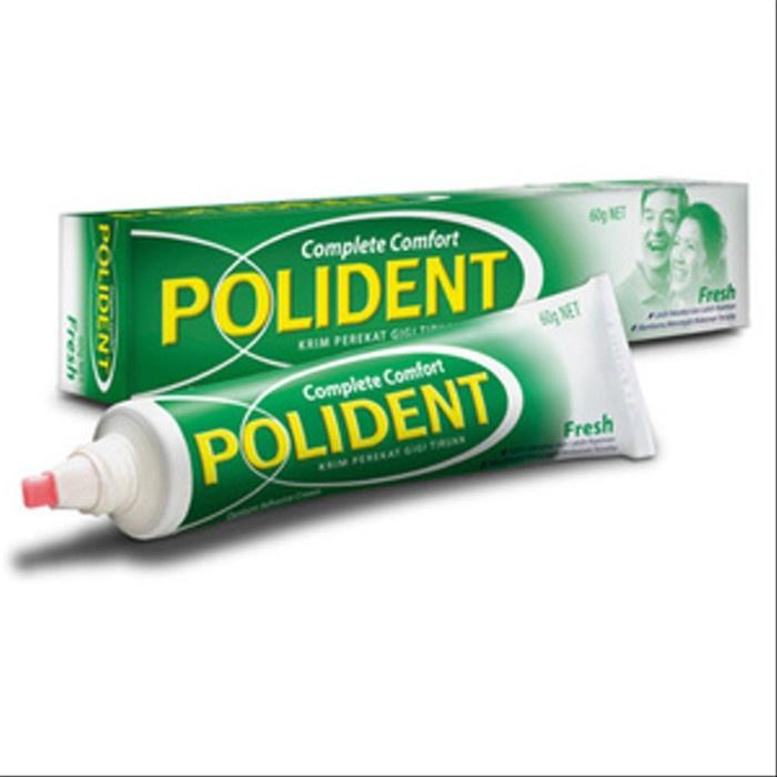 Lem Gigi Palsu Polident 8.5-60 Gram / Perekat Gigi Palsu