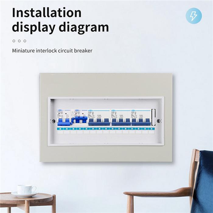 TOMZN 2P+2P MTS TOMZN AC Dual Power Manual Transfer Switch Circuit Breaker MCB 50HZ/60HZ, 40A