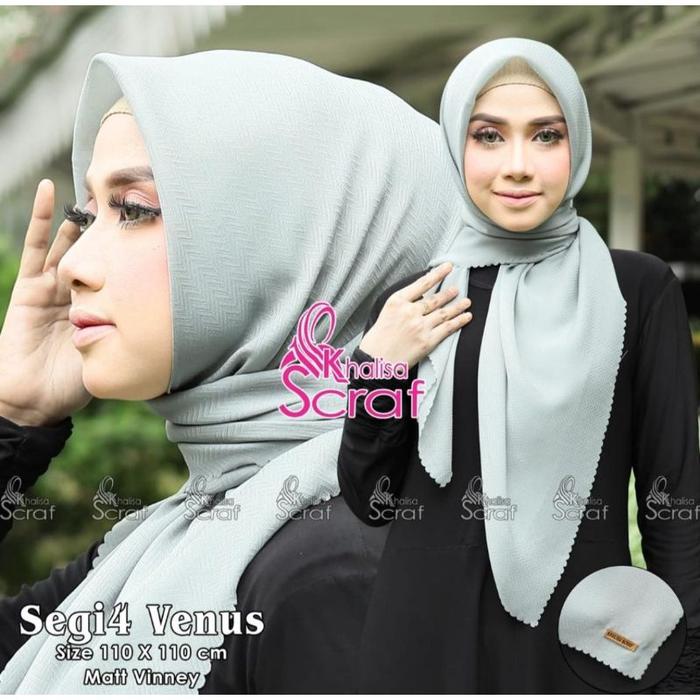 Jilbab segi empat/ Venus/ Jilbab Sekolah/ Bella Square/ Jilbab Kantor/ Hijab Segi Empat ORI KHALISA 