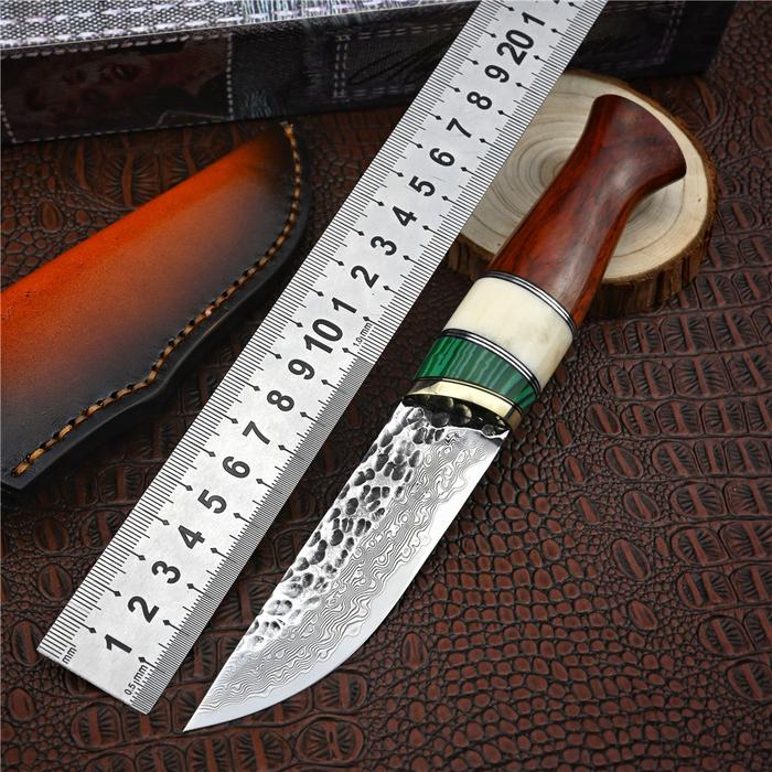 VG10 Damascus Steel Hunting Knife Fixed Blade Pocket Knife Outdoor