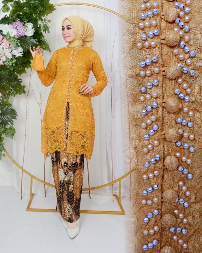 FREE ONGKIR DJ Collection 21  Setelan Kebaya Kancing 1000 Payet Tunik Kebaya Tunik Panjang Kebaya Bu