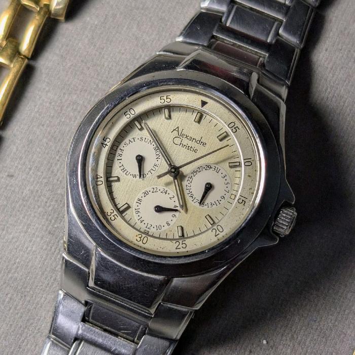 Vintage Alexandre Christie 6047MF 3 Subdials