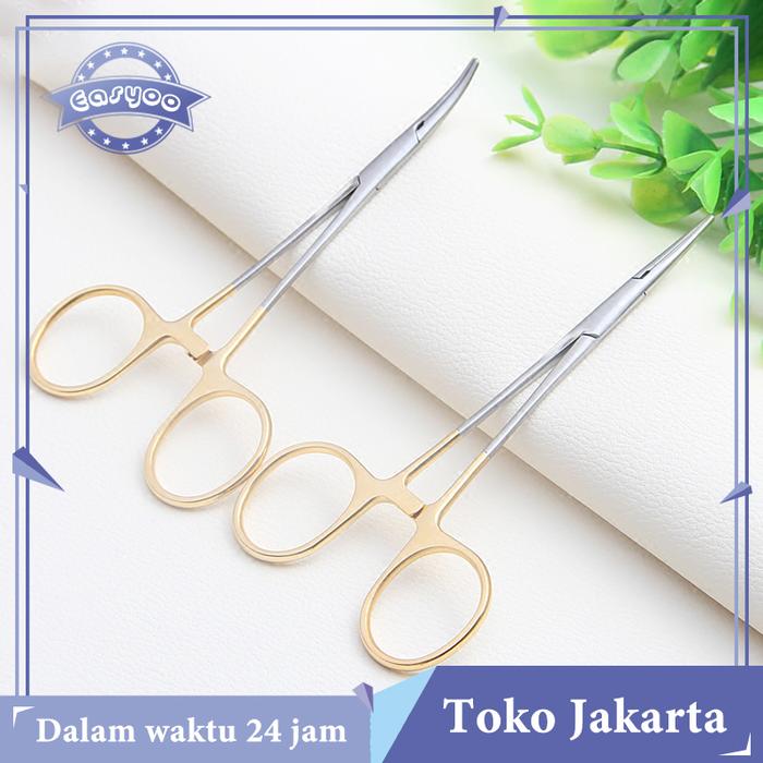 Mosquito Lurus 12.5cm Arteri Klem Clamp Mosquito Forcep Pean Belldent
